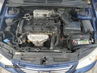 2007 Kia Spectra EX with VIN KNAFE121675438264, listed as a Copart auction lot 75255394 with 173,102 mi miles and Salvage Title. Bid and sale history available at carsss.com. Image 11.