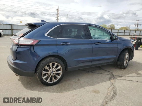2017 Ford Edge Titanium z VIN 2FMPK4K99HBB80127, wystawiony jako Copart lot #52397985 z przebiegiem 113 731 mil mil oraz Szkody całkowita. Historia ofert i sprzedaży dostępna na DreamBid. Obrazek 3.