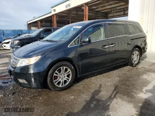 2012 Honda Odyssey EX-L with VIN 5FNRL5H67CB075837, listed as a Copart auction lot 46644975 with 166,595 mi miles and Salvage Title. Bid and sale history available at carsss.com. Image 1.