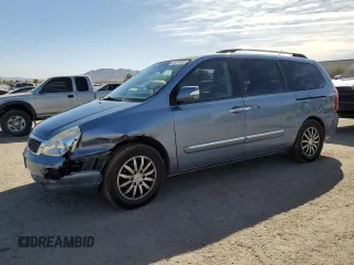 2011 Kia Sedona EX with VIN KNDMH4C79B6377419, listed as a Copart auction lot 46674335 with 159,436 mi miles and Salvage Title. Bid and sale history available at carsss.com. Image 1.
