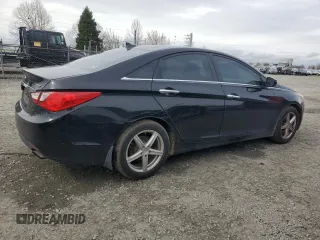 2012 Hyundai Sonata Limited with VIN 5NPEC4AB7CH411987, listed as a Copart auction lot 47924155 with 163,430 mi miles and Salvage Title. Bid and sale history available at carsss.com. Image 3.