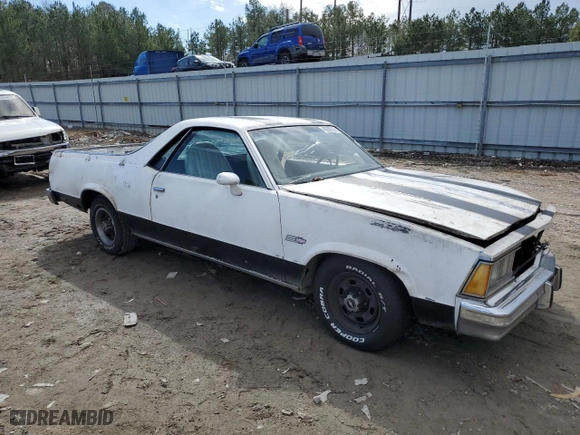 1981 Chevrolet El Camino with VIN 1GCCW80JXBD431816, listed as a Copart auction lot 46290535 with 22,666 mi miles and Salvage Title. Bid and sale history available at carsss.com. Image 4.