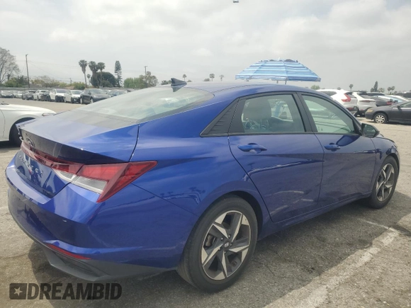 2023 Hyundai Elantra SEL with VIN 5NPLS4AG1PH105556, listed as a Copart auction lot 55594865 with 71,779 mi miles and Salvage Title. Bid and sale history available at DreamBid. Image 3.