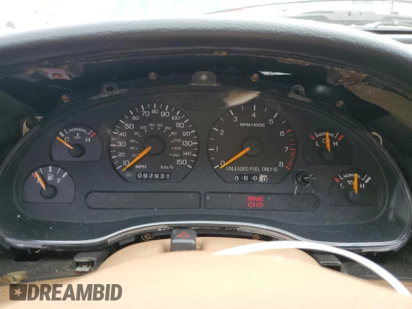 1998 Ford Mustang GT with VIN 1FAFP45X5WF276463, listed as a Copart auction lot 47502755 with 97,931 mi miles and Salvage Title. Bid and sale history available at carsss.com. Image 9.