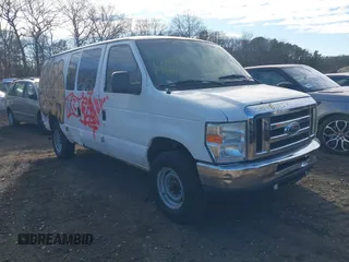2008 Ford Econoline Cargo Commercial with VIN 1FTNE24W28DB01966, listed as a IAAI auction lot 41466557 with Not Provided miles. Bid and sale history available at carsss.com. Image 1.