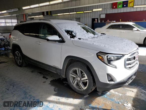 2018 GMC Terrain SLT with VIN 3GKALVEV1JL366202, listed as a Copart auction lot 44376235 with 96,168 mi miles and Salvage Title. Bid and sale history available at carsss.com. Image 4.