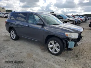 2010 Toyota Highlander Limited with VIN 5TDDK3EH1AS002074, listed as a Copart auction lot 61132555 with 69,600 mi miles and Salvage title. Bid and sale history available at DreamBid. Image 4.