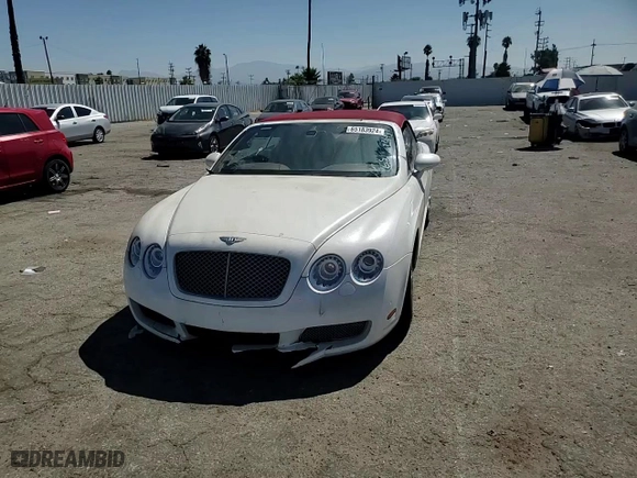 2008 Bentley Continental GT with VIN SCBDR33W98C052331, listed as a Copart auction lot 65183924 with 20,629 mi miles and Salvage Title. Bid and sale history available at carsss.com. Image 10.