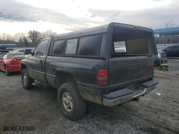 1994 Dodge Ram 1500 with VIN 3B7HF16Z4RM561275, listed as a Copart auction lot 43076245 with 0 mi miles and Salvage Title. Bid and sale history available at carsss.com. Image 2.