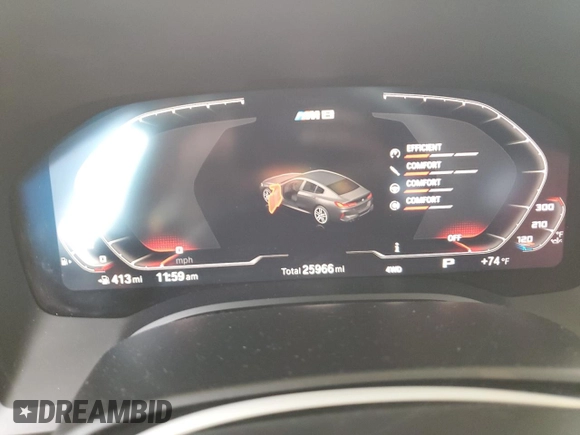 2022 BMW M8 Competition z VIN WBSGV0C01NCJ53223, wystawiony jako Copart lot #76250753 z przebiegiem 25 966 mil mil oraz . Historia ofert i sprzedaży dostępna na DreamBid. Obrazek 9.