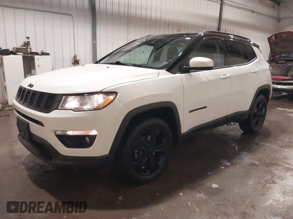 2018 Jeep Compass Latitude z VIN 3C4NJDBB9JT454213, wystawiony jako IAAI lot #41534368 z przebiegiem 109 126 mil mil oraz . Historia ofert i sprzedaży dostępna na DreamBid. Obrazek 17.