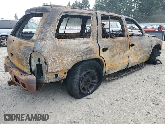 2001 Dodge Durango with VIN 1B4HS28N51F637762, listed as a Copart auction lot 65922255 with Not provided miles and Salvage title. Bid and sale history available at DreamBid. Image 3.