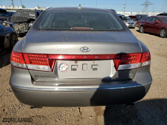 2009 Hyundai Azera Limited with VIN KMHFC46F09A381047, listed as a Copart auction lot 71802614 with 106,632 mi miles and Salvage Title. Bid and sale history available at carsss.com. Image 6.