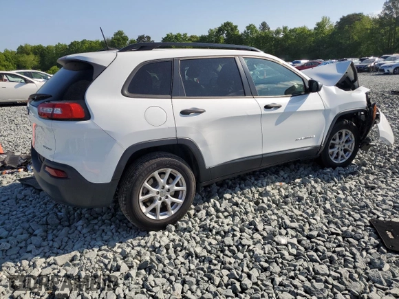 2016 Jeep Cherokee Sport with VIN 1C4PJMAB0GW286149, listed as a Copart auction lot 55111165 with Not provided miles and Salvage title. Bid and sale history available at DreamBid. Image 3.