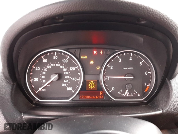 2011 BMW 1 Series 128i with VIN WBAUP9C59BVL90575, listed as a Copart auction lot 50757283 with 179,906 mi miles and Non repairable. Bid and sale history available at DreamBid. Image 9.