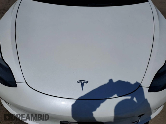 2022 Tesla Model 3 with VIN 5YJ3E1EA2NF121501, listed as a Copart auction lot 52408345 with 0 mi miles and Salvage Title. Bid and sale history available at carsss.com. Image 11.