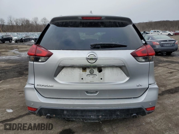 2019 Nissan Rogue SV with VIN KNMAT2MT4KP547147, listed as a Copart auction lot 45005765 with 187,364 mi miles and Salvage Title. Bid and sale history available at DreamBid. Image 6.