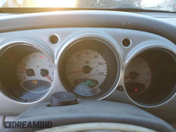 2005 Chrysler PT Cruiser with VIN 3C4FY48B45T525749, listed as a Copart auction lot 75015124 with 183,848 mi miles and Salvage Title. Bid and sale history available at DreamBid. Image 9.