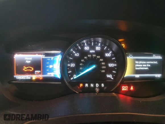 2016 Ford Explorer XLT with VIN 1FM5K8D88GGC94498, listed as a Copart auction lot 51504785 with 138,302 mi miles and Clean Title. Bid and sale history available at carsss.com. Image 9.