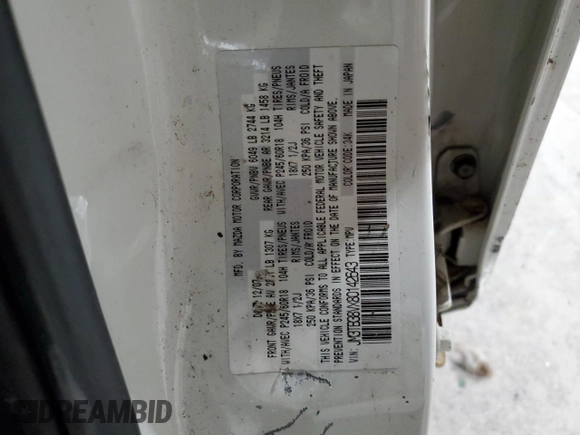 2008 Mazda CX-9 Grand Touring z VIN JM3TB38VX80142643, wystawiony jako Copart lot #55951395 z przebiegiem 175 129 mil mil oraz Szkody całkowita. Historia ofert i sprzedaży dostępna na DreamBid. Obrazek 14.