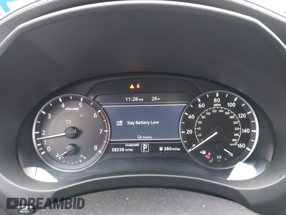 2019 Infiniti QX50 LUXE with VIN 3PCAJ5M17KF122263, listed as a IAAI auction lot 41277687 with 58,338 mi miles. Bid and sale history available at carsss.com. Image 7.