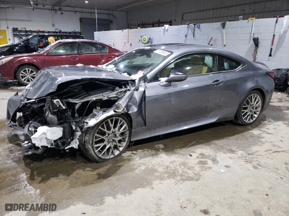 2019 Lexus RC with VIN JTHS85BC5K5005043, listed as a Copart auction lot 87729815 with 63,341 mi miles and Salvage Title. Bid and sale history available at carsss.com. Image 1.