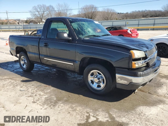 2004 Chevrolet Silverado 1500 Work Truck with VIN 1GCEC14XX4Z308059, listed as a Copart auction lot 47212375 with 76,014 mi miles and Salvage Title. Bid and sale history available at carsss.com. Image 4.