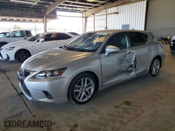 2014 Lexus CT 200h with VIN JTHKD5BH9E2194955, listed as a Copart auction lot 64379975 with 60,875 mi miles and Salvage title. Bid and sale history available at DreamBid. Image 1.