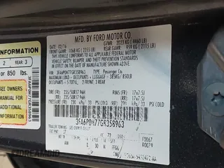 2016 Ford Fusion SE with VIN 3FA6P0H77GR358963, listed as a IAAI auction lot 41959970 with 114,403 mi miles. Bid and sale history available at carsss.com. Image 9.