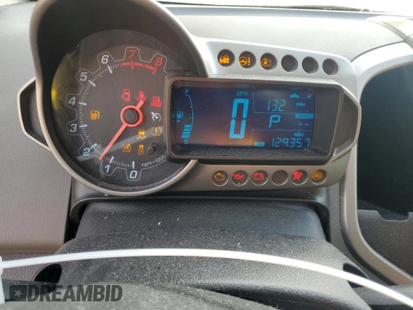 2016 Chevrolet Sonic LT with VIN 1G1JC6SB0G4101838, listed as a Copart auction lot 87365014 with 129,357 mi miles and Clean Title. Bid and sale history available at carsss.com. Image 9.