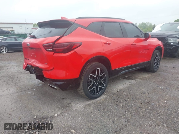 2023 Chevrolet Blazer RS with VIN 3GNKBKRS8PS155103, listed as a IAAI auction lot 42231530 with 21,751 mi miles and . Bid and sale history available at DreamBid. Image 4.