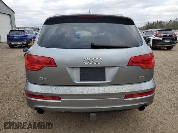 2007 Audi Q7 Premium Plus with VIN WA1EY74L67D091137, listed as a Copart auction lot 79354994 with 141,850 mi miles and Clean title. Bid and sale history available at DreamBid. Image 6.