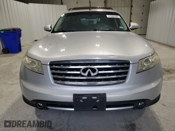 2006 Infiniti FX with VIN JNRAS08U76X101736, listed as a Copart auction lot 51005565 with 129,556 mi miles and Salvage Title. Bid and sale history available at DreamBid. Image 5.