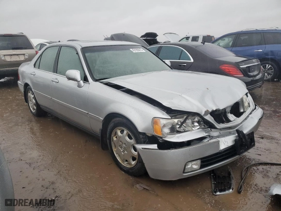 2000 Acura RL w/Navigation System with VIN JH4KA9662YC002914, listed as a Copart auction lot 43195815 with 0 mi miles and Salvage Title. Bid and sale history available at carsss.com. Image 4.