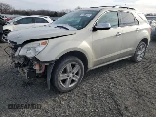 2014 Chevrolet Equinox LTZ with VIN 2GNFLHEK3E6105986, listed as a Copart auction lot 44567475 with 120,153 mi miles and Salvage Title. Bid and sale history available at carsss.com. Image 1.