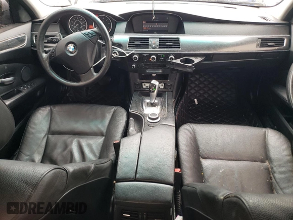 2008 BMW 5 Series 528i with VIN WBANU53518C113414, listed as a Copart auction lot 57770515 with 241,694 mi miles and Salvage title. Bid and sale history available at DreamBid. Image 8.