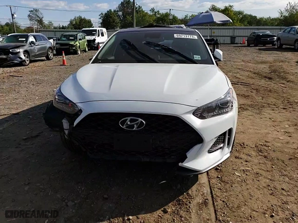 2019 Hyundai Veloster Turbo R-Spec with VIN KMHTH6AB0KU013864, listed as a Copart auction lot 69713173 with 60,523 mi miles. Bid and sale history available at carsss.com. Image 11.
