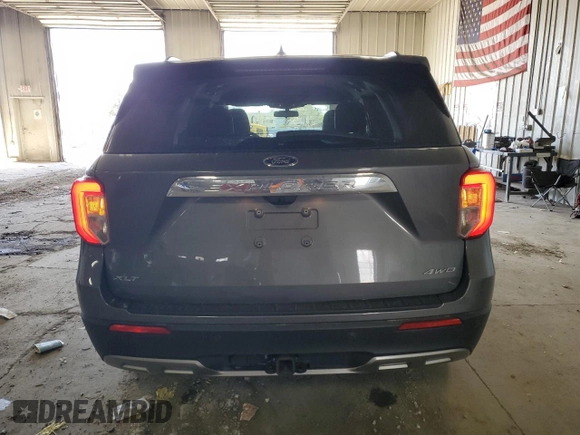 2022 Ford Explorer XLT with VIN 1FMSK8DH6NGC05835, listed as a Copart auction lot 56245535 with 54,839 mi miles and Salvage title. Bid and sale history available at DreamBid. Image 6.