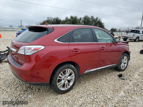 2010 Lexus RX 450h with VIN JTJZB1BA9A2003723, listed as a Copart auction lot 44997755 with 91,689 mi miles and Salvage Title. Bid and sale history available at carsss.com. Image 3.