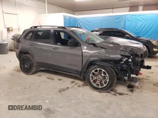2022 Jeep Cherokee Trailhawk с VIN 1C4PJMBX3ND542805, выставлен на аукционе Copart как лот 54838505 с пробегом 44 692 миль миль и Чистый • Clean title. История ставок и продаж доступна на DreamBid. Изображение 4.