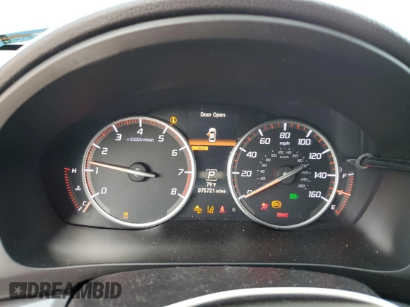 2019 Acura ILX Premium with VIN 19UDE2F82KA005694, listed as a Copart auction lot 59577855 with 75,721 mi miles and Salvage title. Bid and sale history available at DreamBid. Image 9.