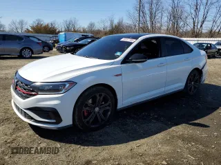 2019 Volkswagen Jetta GLI S with VIN 3VW5T7BU3KM161784, listed as a Copart auction lot 50157705 with 77,370 mi miles and Salvage Title. Bid and sale history available at DreamBid. Image 1.
