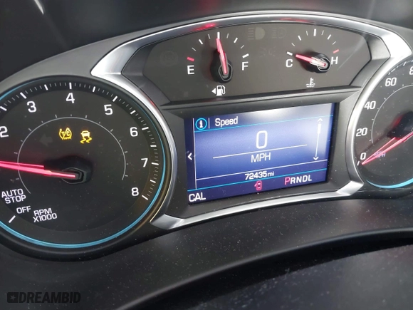 2019 Chevrolet Equinox LT with VIN 2GNAXUEV2K6258730, listed as a IAAI auction lot 41429824 with 72,435 mi miles. Bid and sale history available at carsss.com. Image 7.