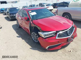 2020 Acura TLX w/Technology Pkg with VIN 19UUB1F55LA015601, listed as a IAAI auction lot 42044832 with 51,442 mi miles. Bid and sale history available at carsss.com. Image 1.