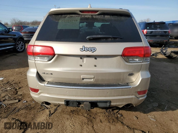 2015 Jeep Grand Cherokee Overland with VIN 1C4RJFCG9FC681699, listed as a Copart auction lot 49292195 with 144,133 mi miles and Clean Title. Bid and sale history available at carsss.com. Image 6.