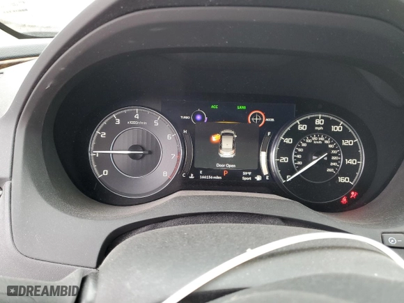 2020 Acura RDX w/Advance Pkg with VIN 5J8TC2H7XLL006572, listed as a Copart auction lot 80480514 with 166,156 mi miles and Salvage Title. Bid and sale history available at carsss.com. Image 9.