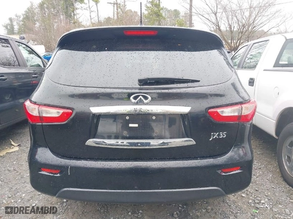 2013 Infiniti JX35 with VIN 5N1AL0MN5DC322585, listed as a IAAI auction lot 41573853 with 176136 miles. Bid and sale history available at carsss.com. Image 16.