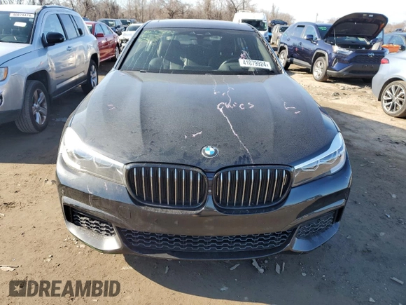 2018 BMW 7 Series 740i xDrive with VIN WBA7E4C56JGV28100, listed as a Copart auction lot 41079924 with 63,891 mi miles. Bid and sale history available at carsss.com. Image 5.