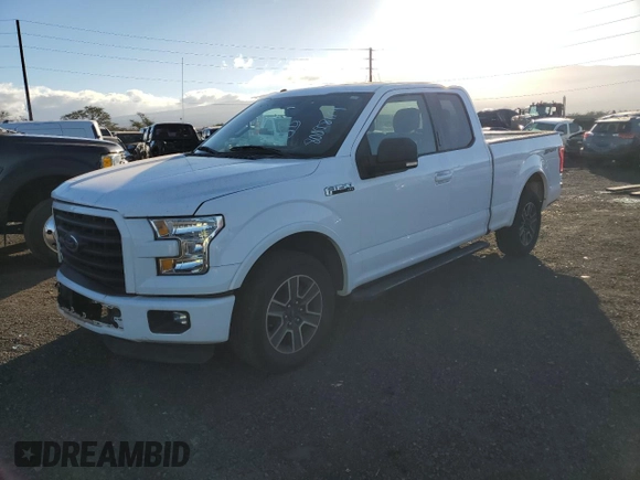 2016 Ford F-150 XL with VIN 1FTEX1CF3GKD97614, listed as a Copart auction lot 80098174 with 33,837 mi miles and Salvage Title. Bid and sale history available at carsss.com. Image 1.