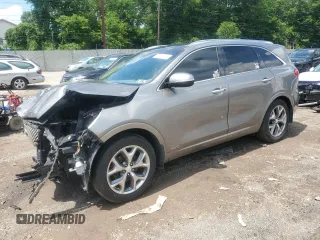2017 Kia Sorento SX with VIN 5XYPKDA52HG221017, listed as a Copart auction lot 62861965 with 110,254 mi miles and Salvage title. Bid and sale history available at DreamBid. Image 1.